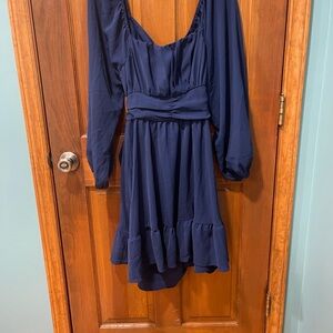 Elegant Navy Blue Dress